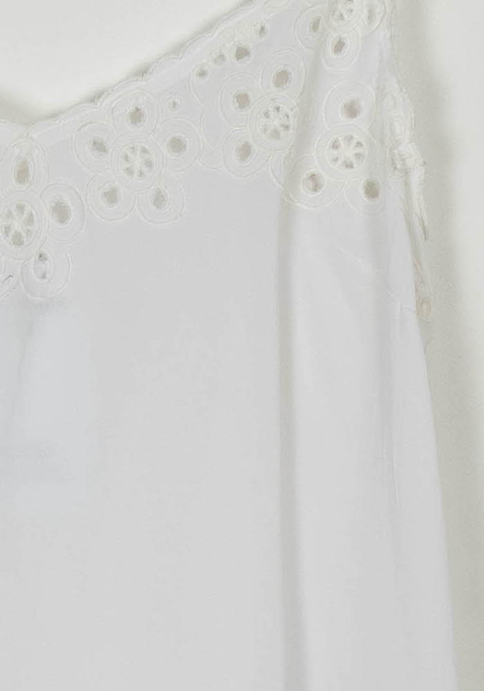 Caraco Blanc - Taille M/38 de la marque Pablo | PARAD122882 - Vendu par Paradigme - Image 3