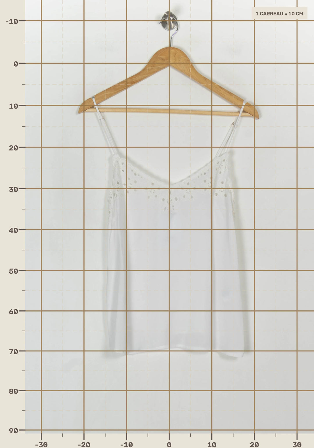 Caraco Blanc - Taille M/38 de la marque Pablo | PARAD122882 - Vendu par Paradigme - Image 4