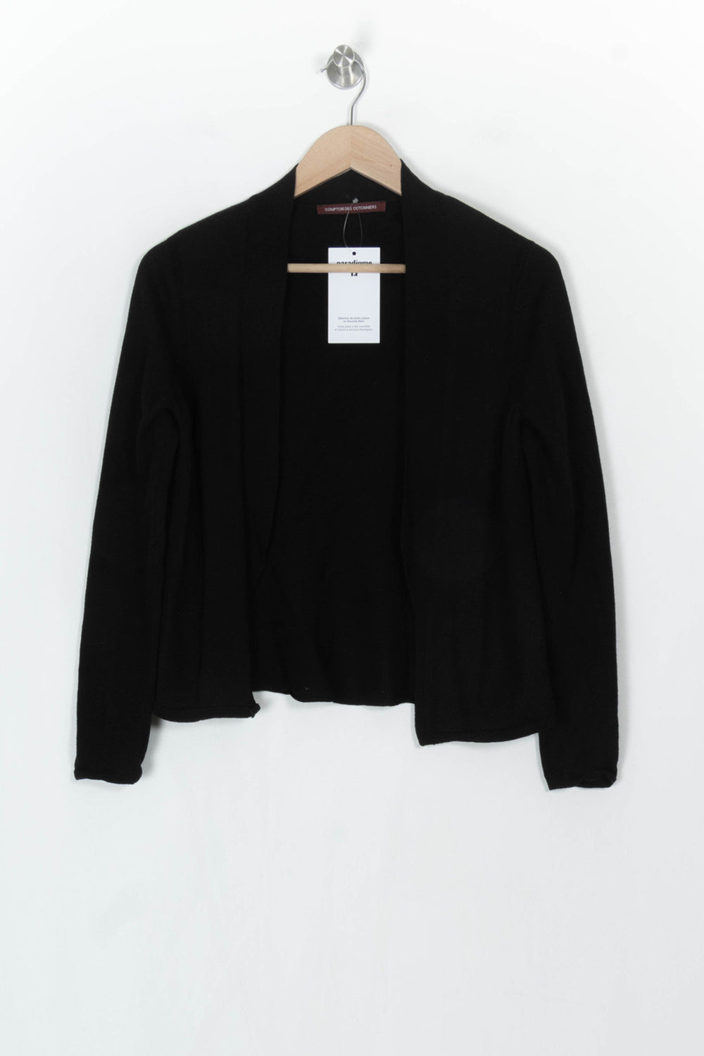 Cardigan Noir - Taille M/38 de la marque Comptoir des Cotonniers | PARAD122883 - Vendu par Paradigme - Image 2