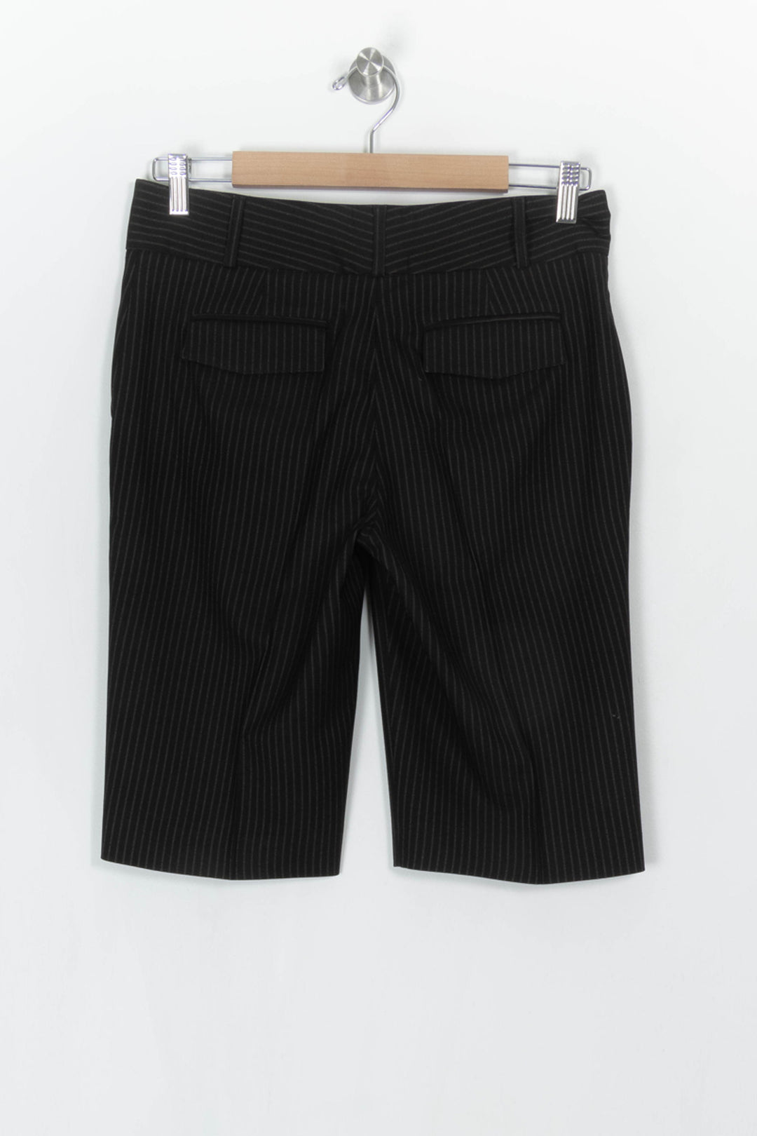 Bermuda Noir à Rayures - Taille M/38 de la marque Caroll | PARAD122885 - Vendu par Paradigme - Image 5