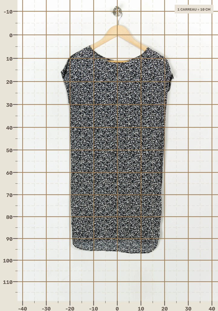 Robe Droite Noire et Blanche - Taille S/36 de la marque Comptoir des Cotonniers | PARAD122888 - Vendu par Paradigme - Image 4