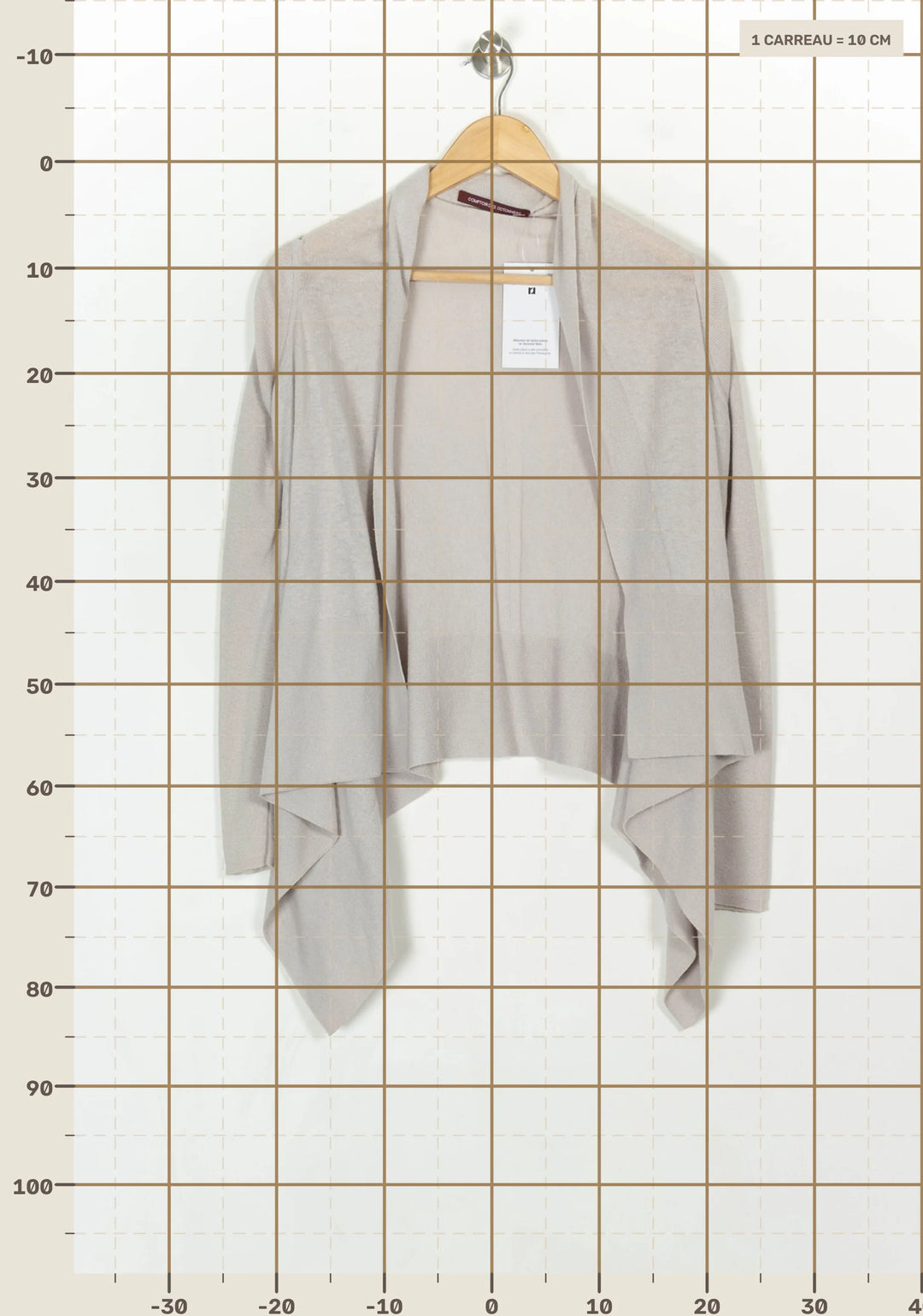 Cardigan Beige - Taille S/36 de la marque Comptoir des Cotonniers | PARAD122889 - Vendu par Paradigme - Image 4
