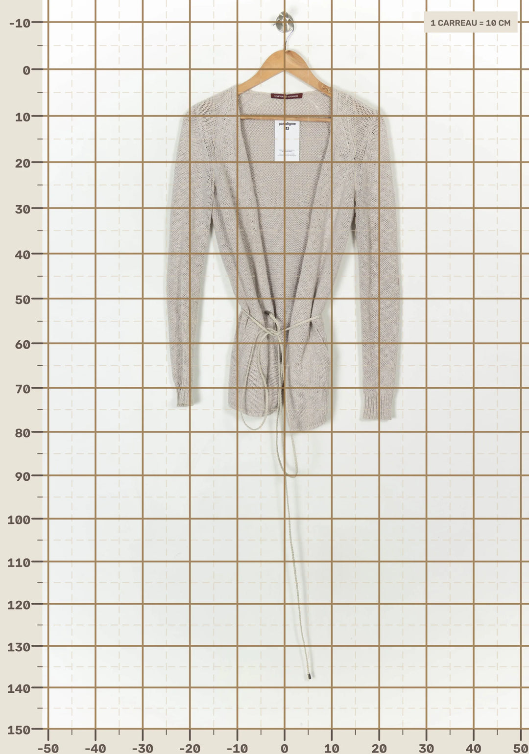 Cardigan Beige - Taille S/36 de la marque Comptoir des Cotonniers | PARAD122890 - Vendu par Paradigme - Image 4