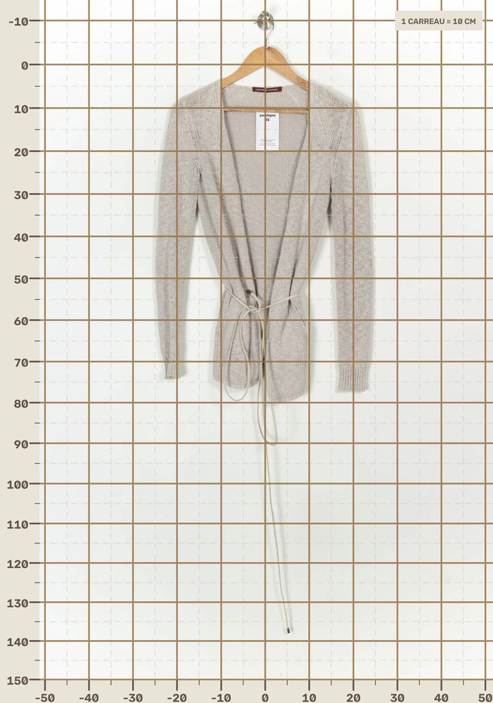 Cardigan Beige - Taille S/36 de la marque Comptoir des Cotonniers | PARAD122890 - Vendu par Paradigme - Image 4