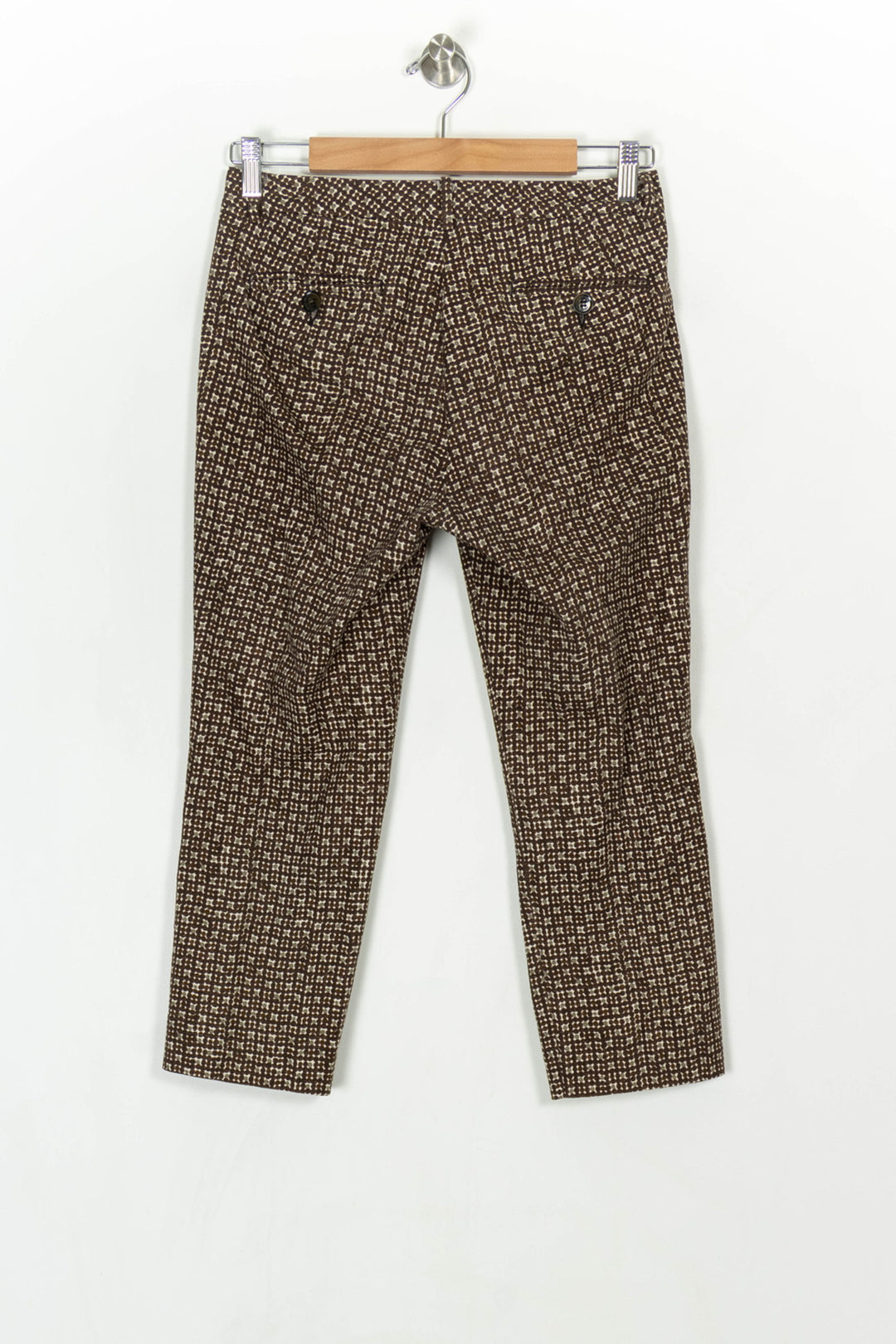 Pantalon Marron et Blanc - Taille S/36 de la marque Weekend Max Mara | PARAD122892 - Vendu par Paradigme - Image 5