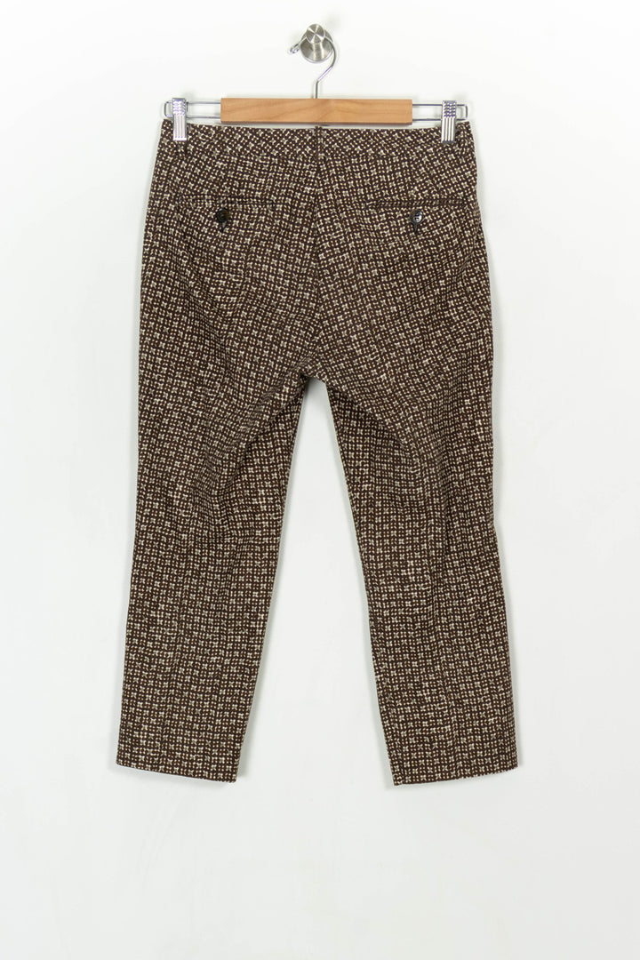 Pantalon Marron et Blanc - Taille S/36 de la marque Weekend Max Mara | PARAD122892 - Vendu par Paradigme - Image 5