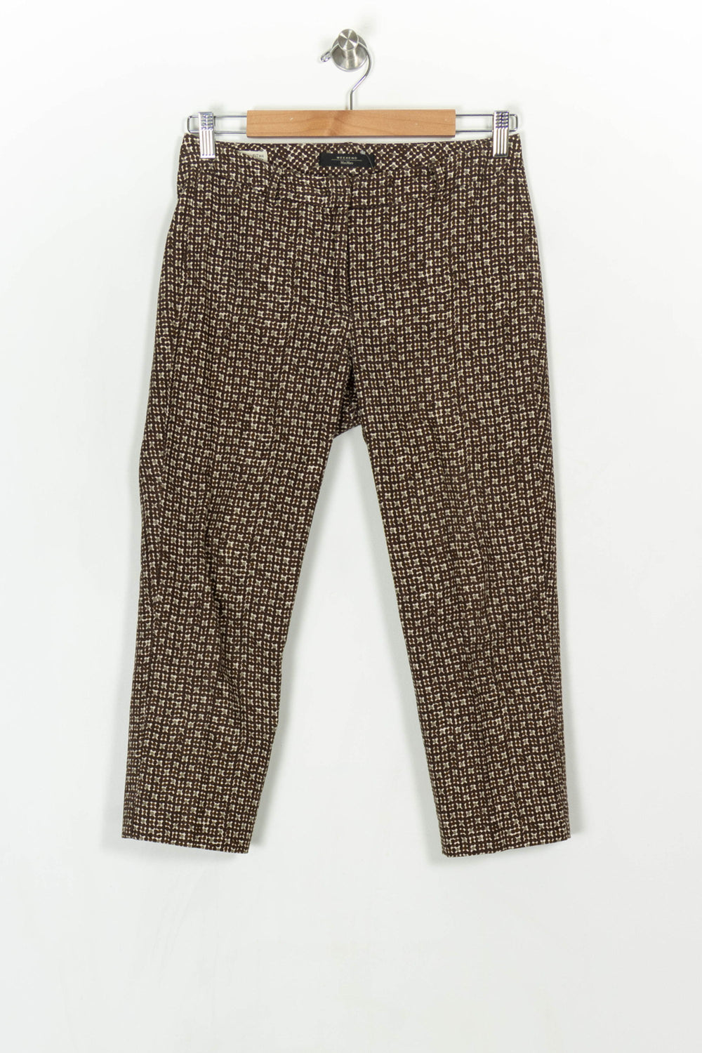 Pantalon Marron et Blanc - Taille S/36 de la marque Weekend Max Mara | PARAD122892 - Vendu par Paradigme - Image 2