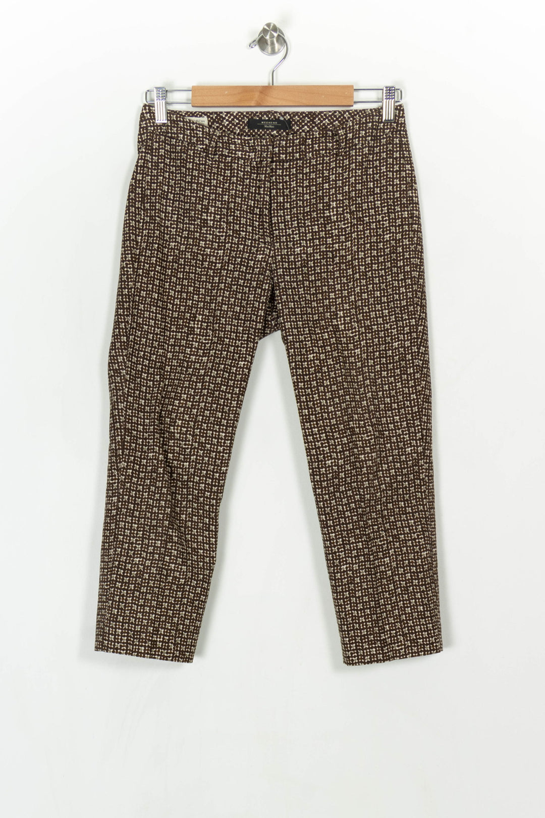 Pantalon Marron et Blanc - Taille S/36 de la marque Weekend Max Mara | PARAD122892 - Vendu par Paradigme - Image 2