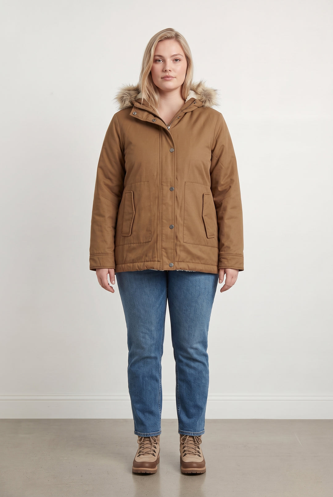 Parka Marron - Taille XL/42 de la marque Caroll | PARAD122894 - Vendu par Paradigme - Image 1