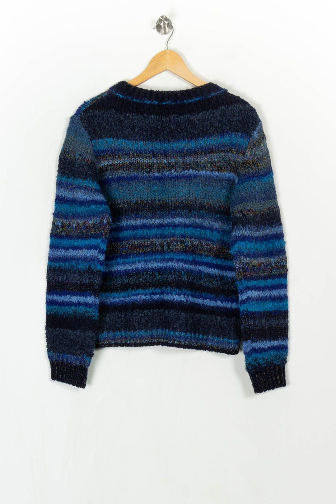 Pull Bleu et Noir - Taille XL/42 de la marque La Fée Maraboutée | PARAD122897 - Vendu par Paradigme - Image 5