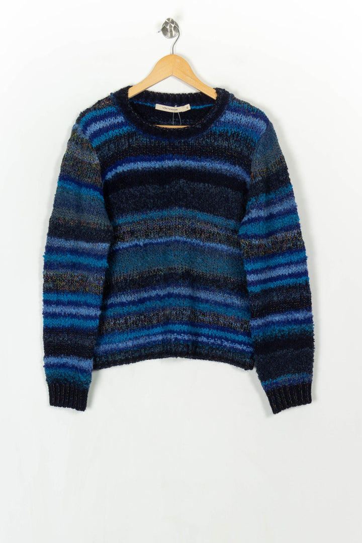 Pull Bleu et Noir - Taille XL/42 de la marque La Fée Maraboutée | PARAD122897 - Vendu par Paradigme - Image 2
