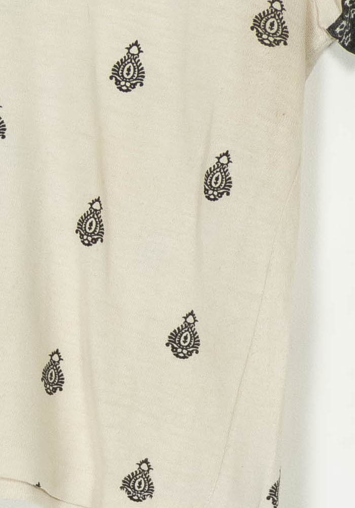 T-shirt Beige et Noir - Taille M/38 de la marque Claudie Pierlot | PARAD122899 - Vendu par Paradigme - Image 3