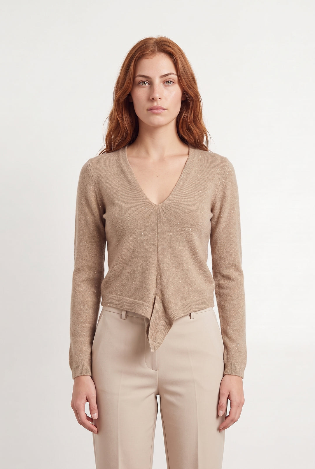 Pull Beige - Taille S/36 de la marque Paule Ka | PARAD122900 - Vendu par Paradigme - Image 1