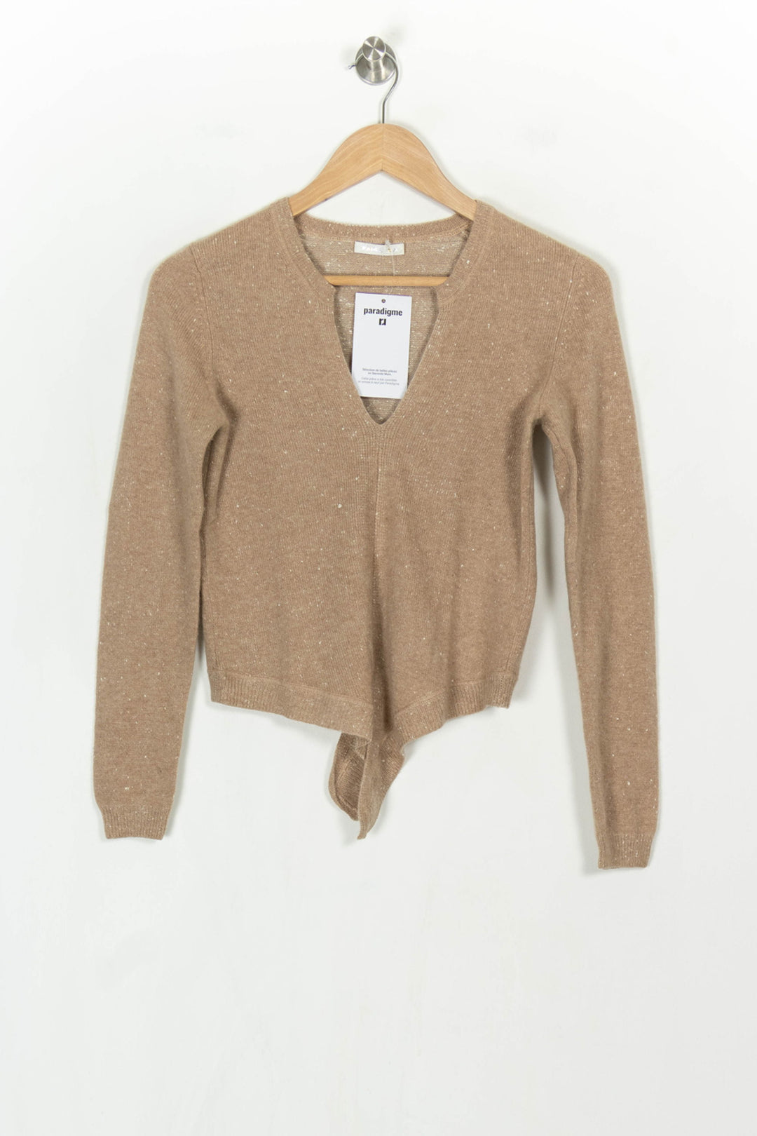 Pull Beige - Taille S/36 de la marque Paule Ka | PARAD122900 - Vendu par Paradigme - Image 2