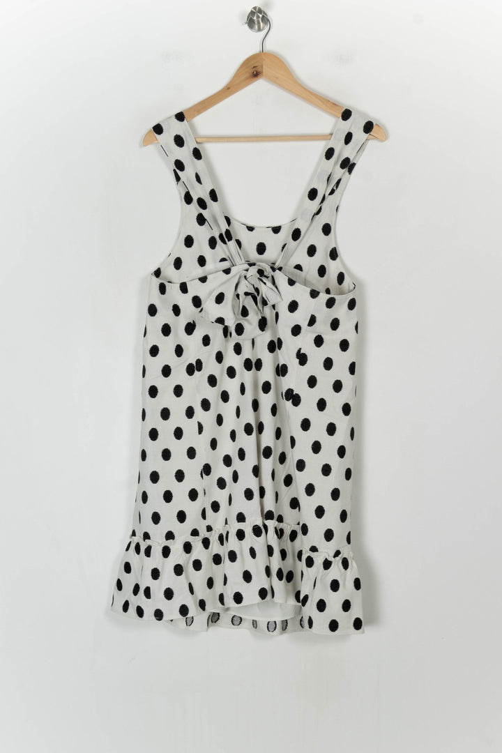 Robe Midi Blanche et Noire - Taille M/38 de la marque Sézane | PARAD123401 - Vendu par Paradigme - Image 5