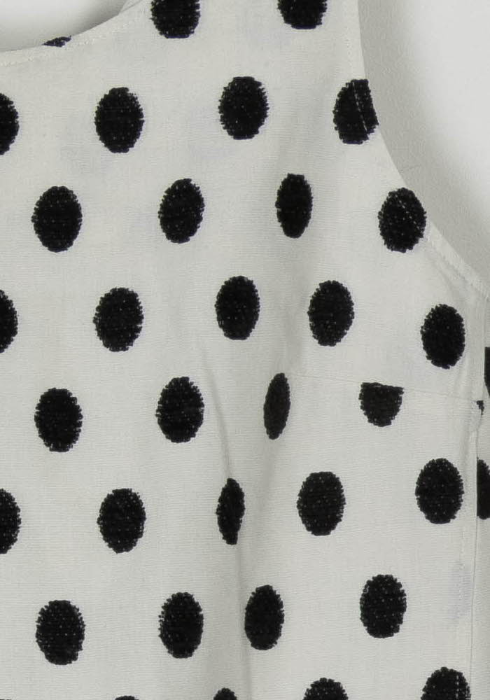 Robe Midi Blanche et Noire - Taille M/38 de la marque Sézane | PARAD123401 - Vendu par Paradigme - Image 3