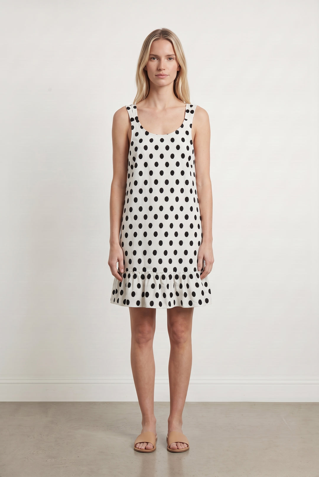 Robe Midi Blanche et Noire - Taille M/38 de la marque Sézane | PARAD123401 - Vendu par Paradigme - Image 1