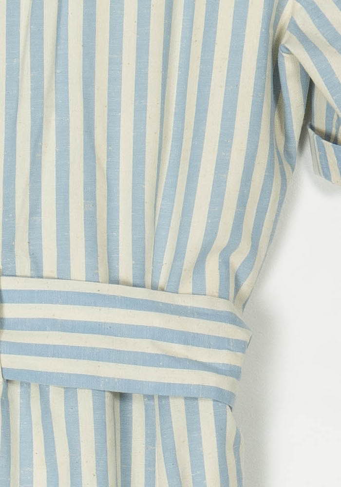 Robe Midi Rayée Bleue et Blanche - Taille M/38 de la marque Sézane | PARAD123402 - Vendu par Paradigme - Image 3