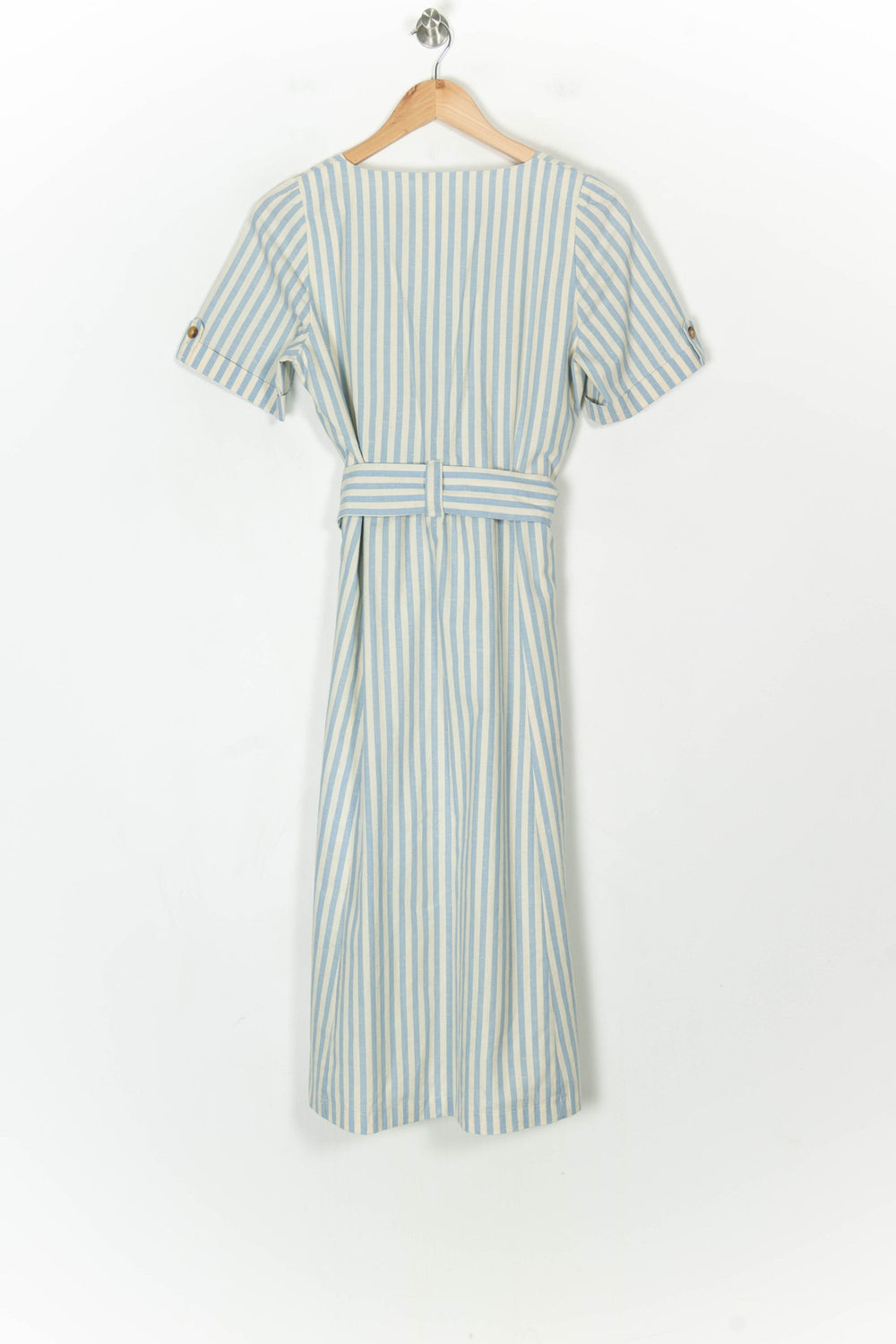 Robe Midi Rayée Bleue et Blanche - Taille M/38 de la marque Sézane | PARAD123402 - Vendu par Paradigme - Image 2
