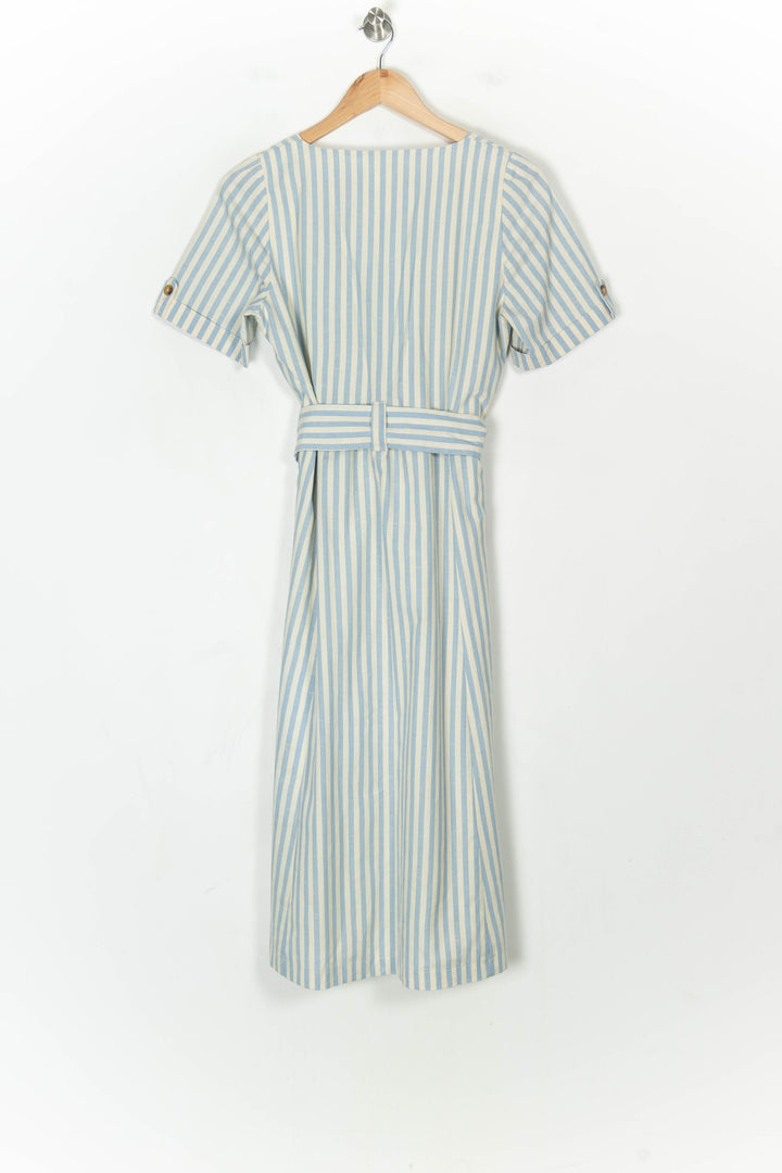 Robe Midi Rayée Bleue et Blanche - Taille M/38 de la marque Sézane | PARAD123402 - Vendu par Paradigme - Image 2