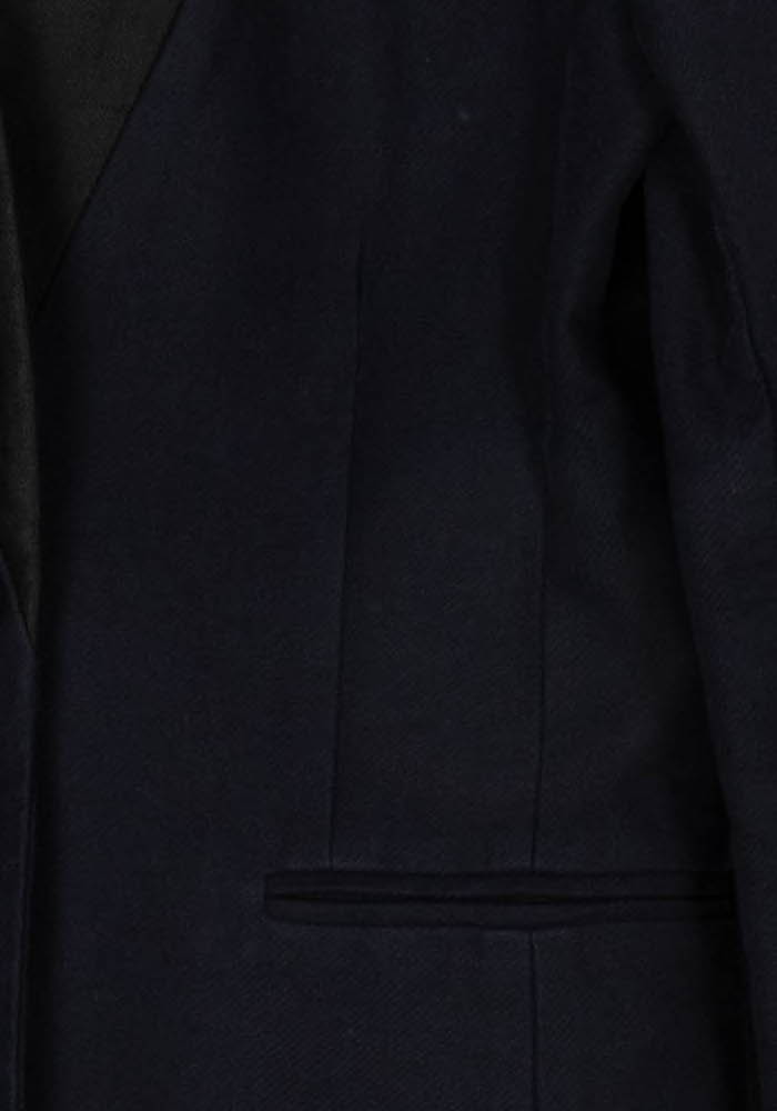 Veste De Tailleur Bleu Marine - Taille S/36 de la marque Claudie Pierlot | PARAD123424 - Vendu par Paradigme - Image 3