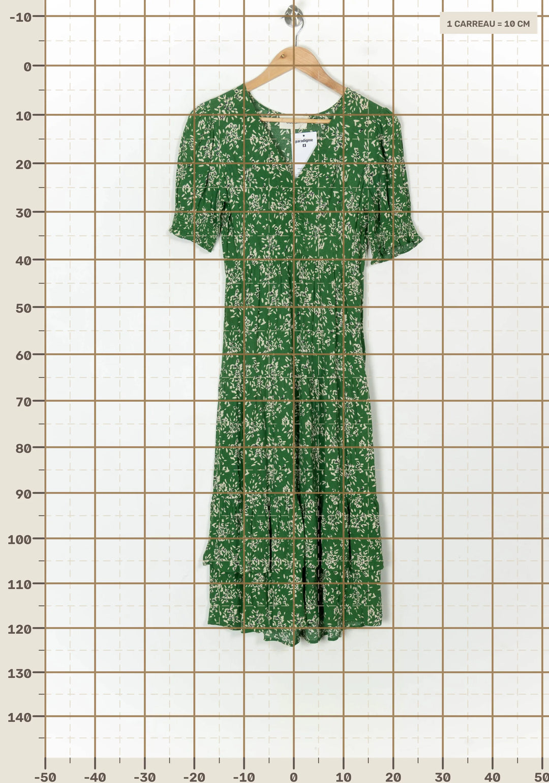 Robe Longue Verte - Taille XS/34 de la marque ba&amp;sh | PARAD123425 - Vendu par Paradigme - Image 4