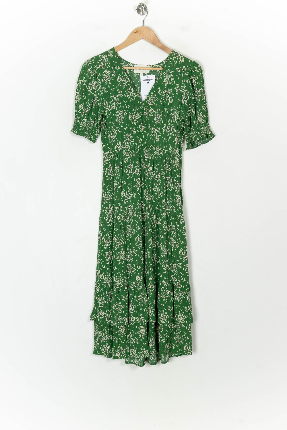 Robe Longue Verte - Taille XS/34 de la marque ba&sh | PARAD123425 - Vendu par Paradigme - Image 2