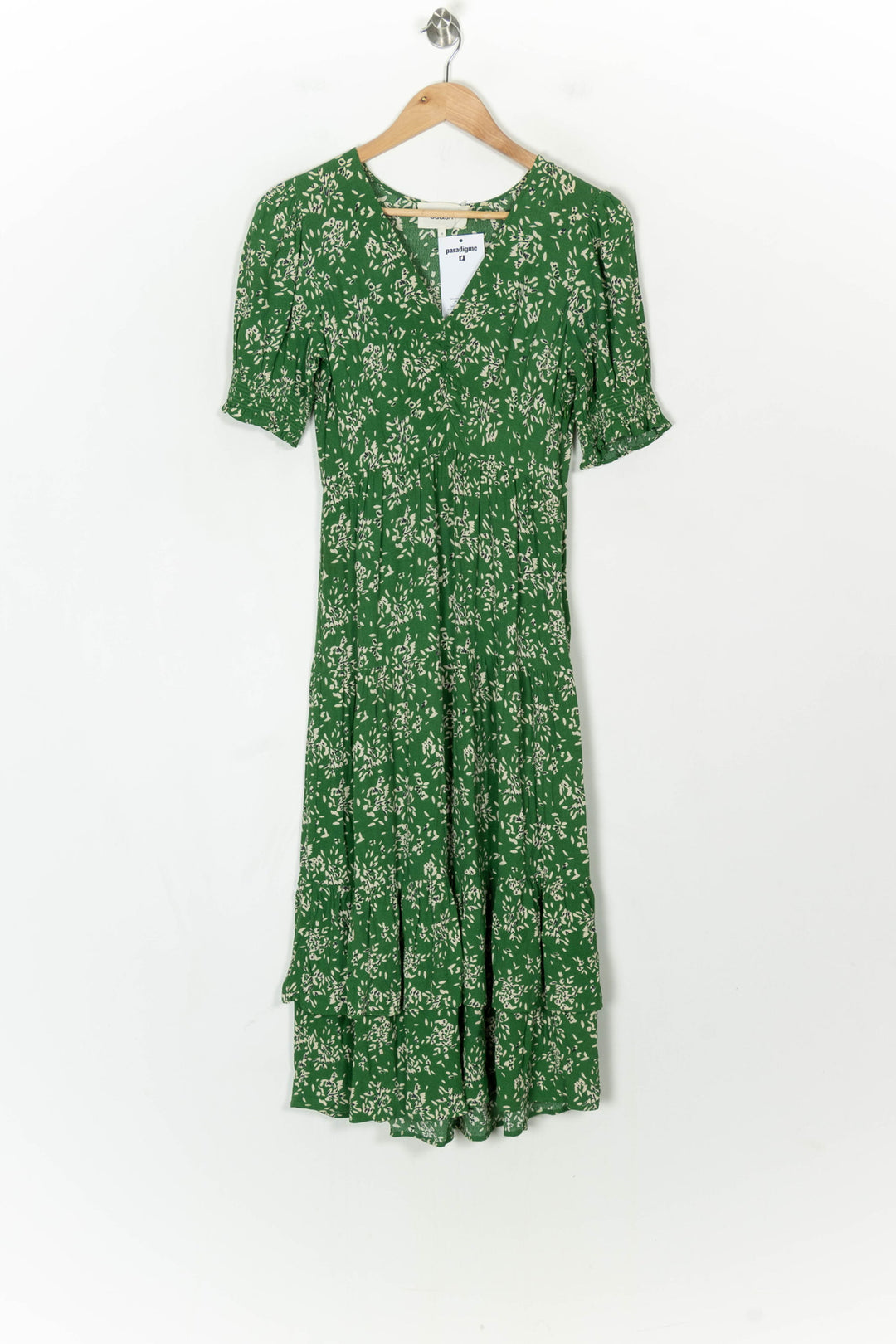 Robe Longue Verte - Taille XS/34 de la marque ba&amp;sh | PARAD123425 - Vendu par Paradigme - Image 2
