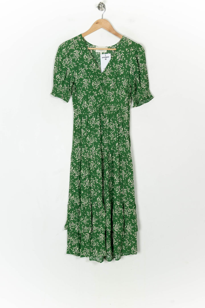 Robe Longue Verte - Taille XS/34 de la marque ba&amp;sh | PARAD123425 - Vendu par Paradigme - Image 2