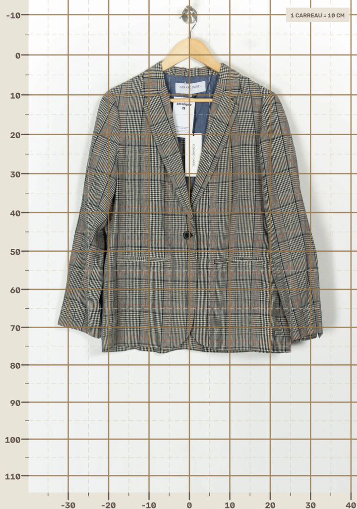 Blazer Gris et Bleu - Taille XXL/44 de la marque Gerard Darel | PARAD123428 - Vendu par Paradigme - Image 4