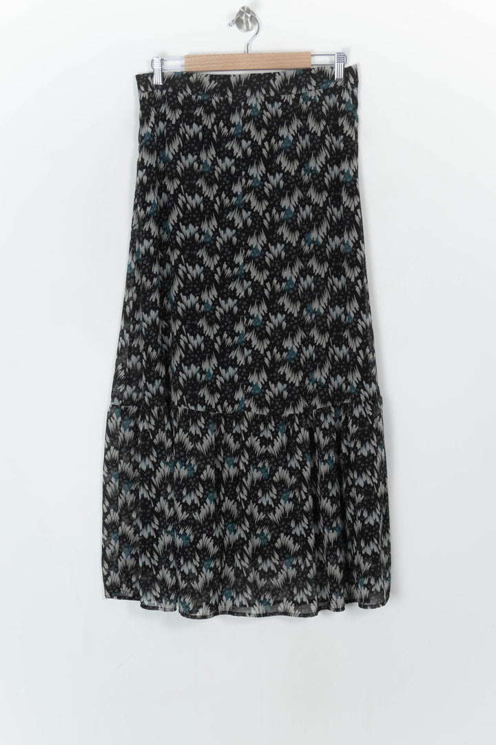 Jupe Longue Noire et Blanche - Taille L/40 de la marque La Fée Maraboutée | PARAD123432 - Vendu par Paradigme - Image 5