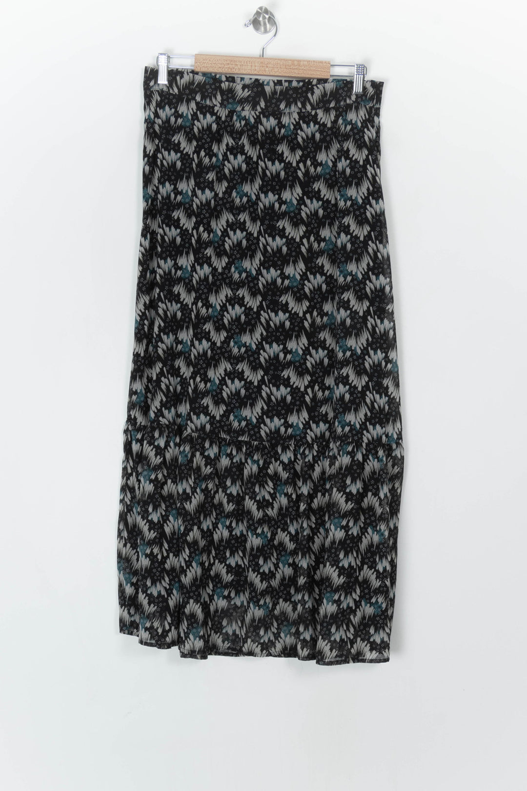 Jupe Longue Noire et Blanche - Taille L/40 de la marque La Fée Maraboutée | PARAD123432 - Vendu par Paradigme - Image 2