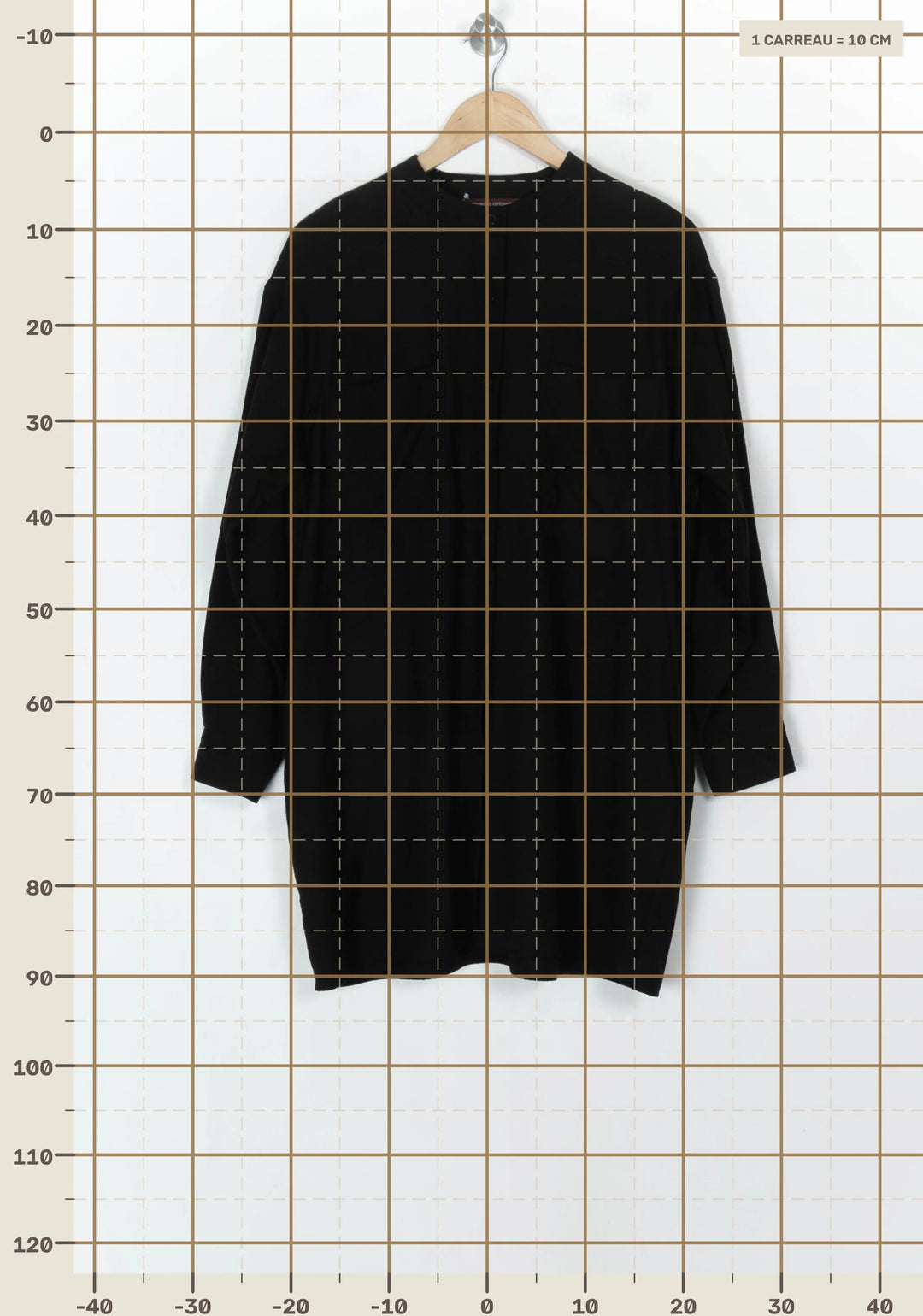 Robe Chemise Noire - Taille M/38 de la marque Comptoir des Cotonniers | PARAD123435 - Vendu par Paradigme - Image 4