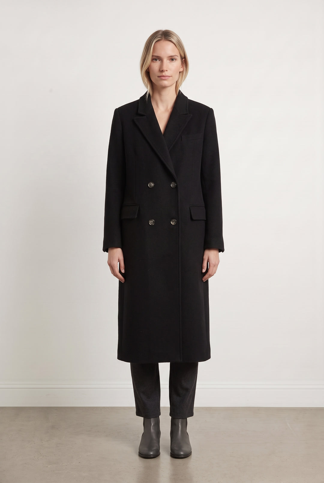 Manteau Long Noir - Taille M/38 de la marque Karl Marc John | PARAD123436 - Vendu par Paradigme - Image 1