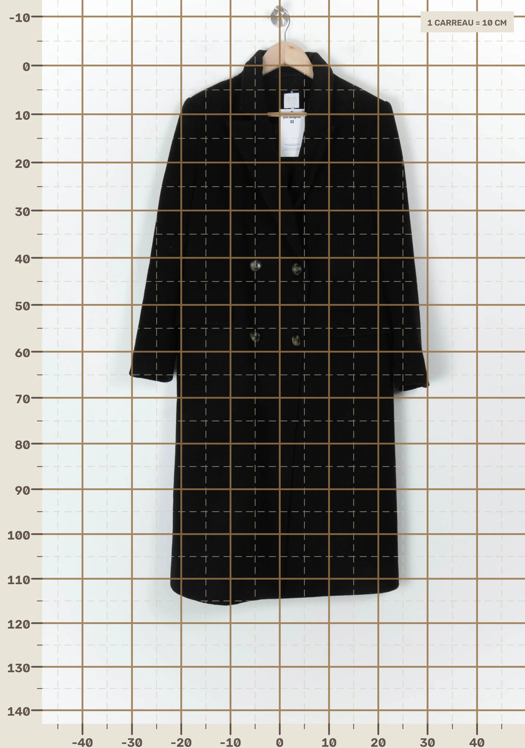 Manteau Long Noir - Taille M/38 de la marque Karl Marc John | PARAD123436 - Vendu par Paradigme - Image 4