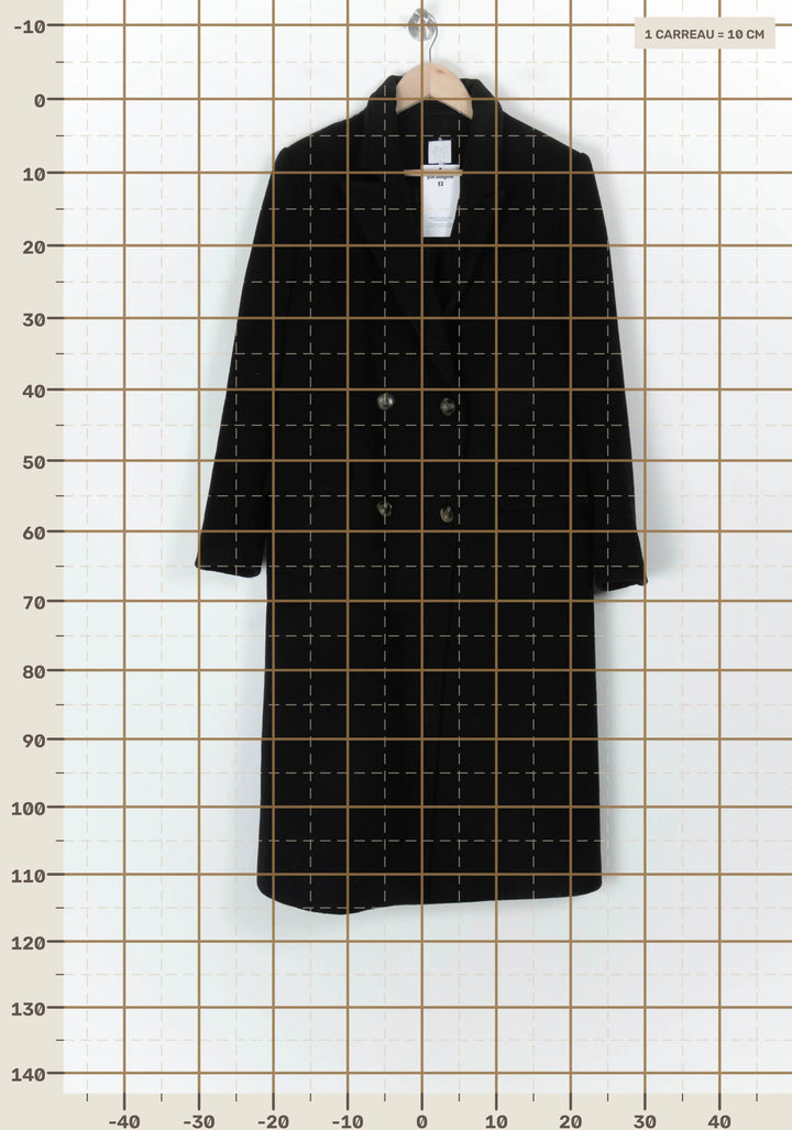 Manteau Long Noir - Taille M/38 de la marque Karl Marc John | PARAD123436 - Vendu par Paradigme - Image 4