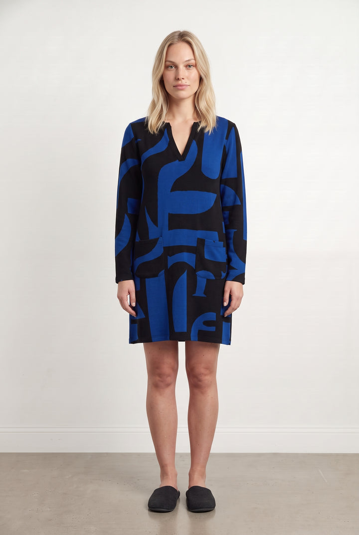 Robe Bleue et Noire - Taille L/40 de la marque La Fée Maraboutée | PARAD123460 - Vendu par Paradigme - Image 1