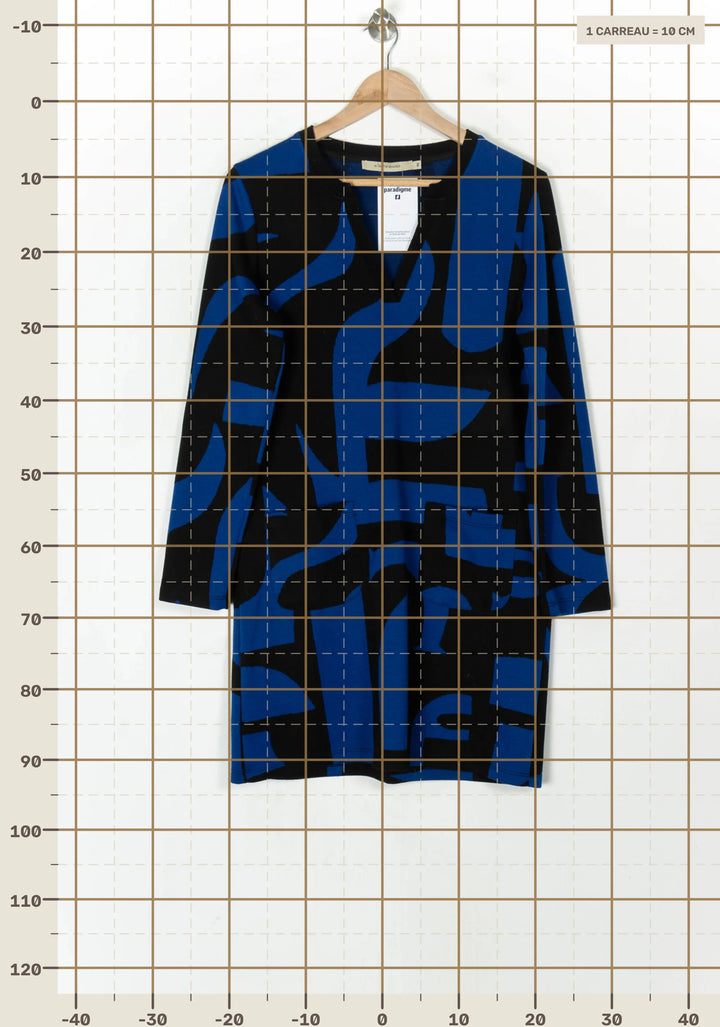 Robe Bleue et Noire - Taille L/40 de la marque La Fée Maraboutée | PARAD123460 - Vendu par Paradigme - Image 4