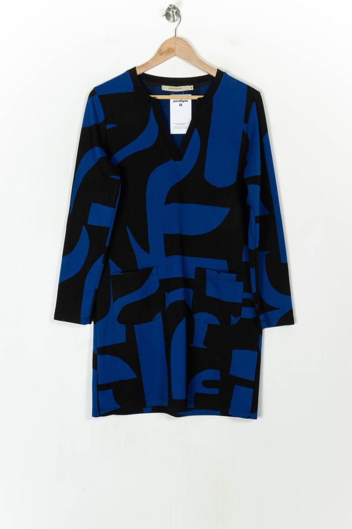 Robe Bleue et Noire - Taille L/40 de la marque La Fée Maraboutée | PARAD123460 - Vendu par Paradigme - Image 2