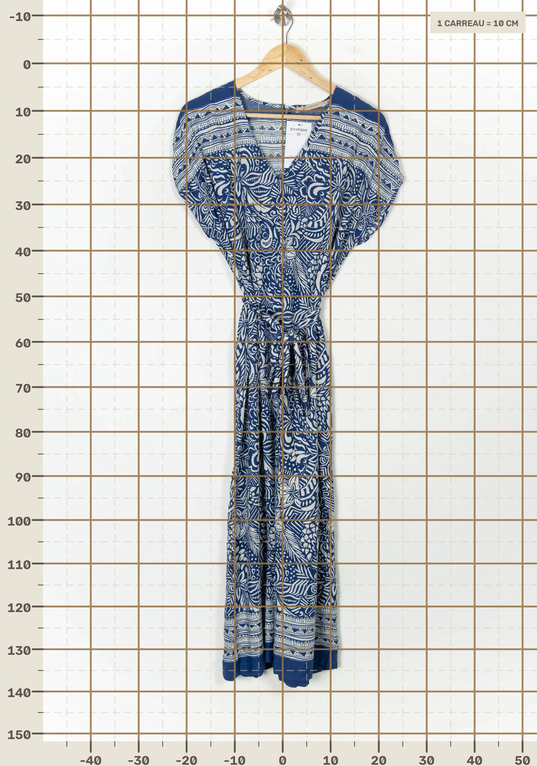 Combinaison Bleue et Blanche - Taille L/40 de la marque La Fée Maraboutée | PARAD123461 - Vendu par Paradigme - Image 4