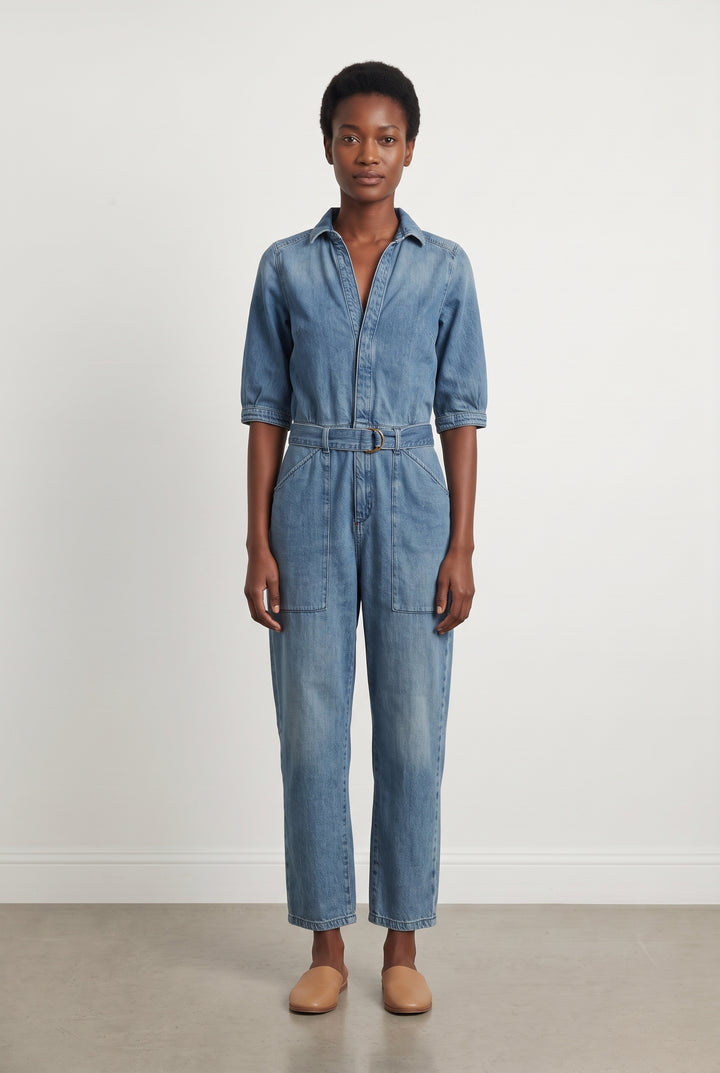 Combinaison En Jean Bleue - Taille S/36 de la marque ba&amp;sh | PARAD123472 - Vendu par Paradigme - Image 1