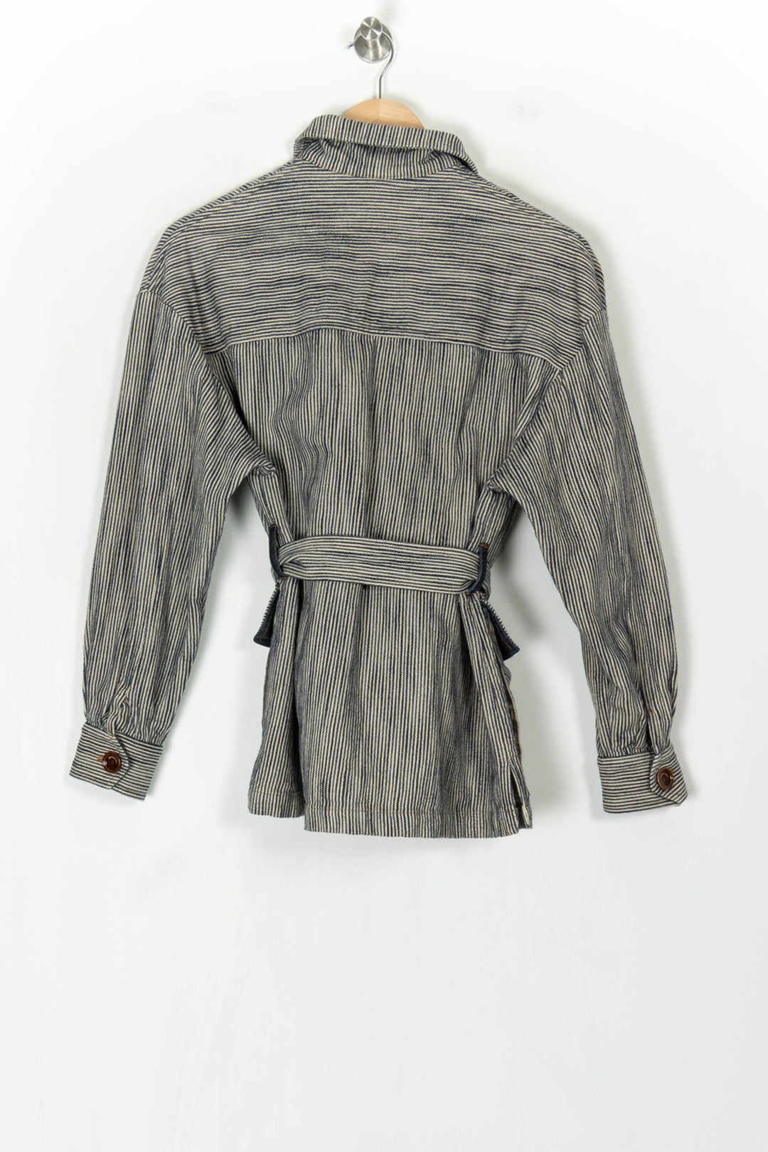 Veste Rayée Bleue et Beige - Taille S/36 de la marque Sessùn | PARAD123474 - Vendu par Paradigme - Image 5