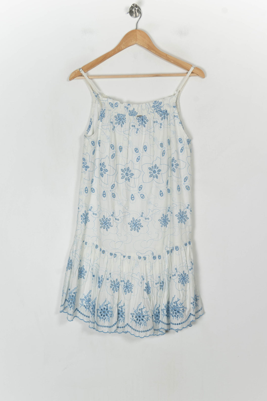 Robe Midi Blanche et Bleue - Taille XS/34 de la marque IKKS | PARAD123476 - Vendu par Paradigme - Image 5