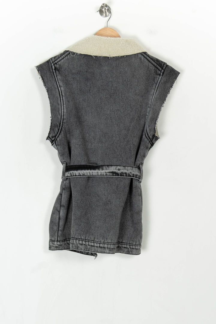 Veste Sans Manches Noire et Écrue - Taille XS/34 de la marque Imprevu | PARAD123491 - Vendu par Paradigme - Image 5