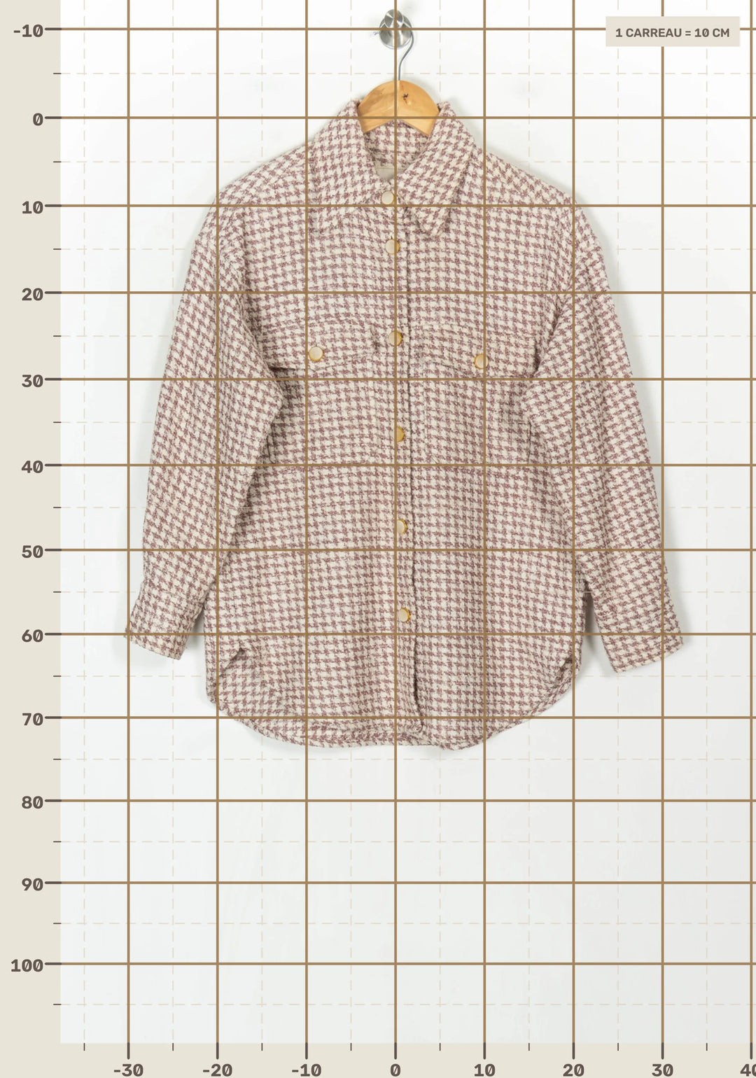 Veste Rose et Blanche - Taille XS/34 de la marque I.Code | PARAD123504 - Vendu par Paradigme - Image 4