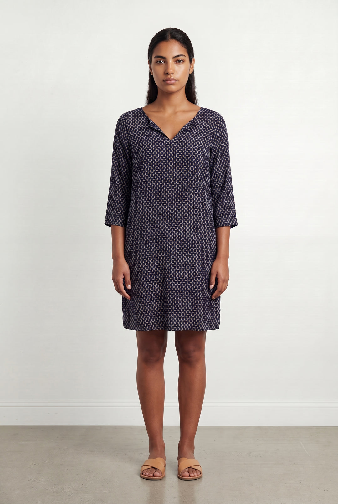 Robe Bleue et Beige - Taille L/40 de la marque La Petite Etoile | PARAD123506 - Vendu par Paradigme - Image 1