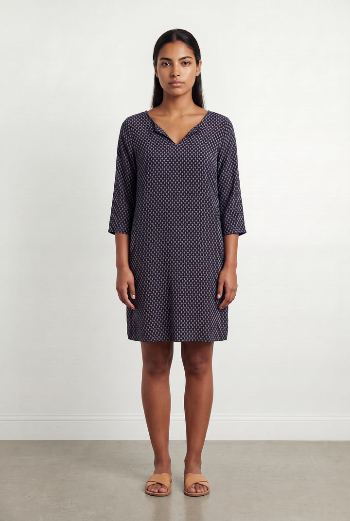 Robe Bleue et Beige - Taille L/40 de la marque La Petite Etoile | PARAD123506 - Vendu par Paradigme - Image 1