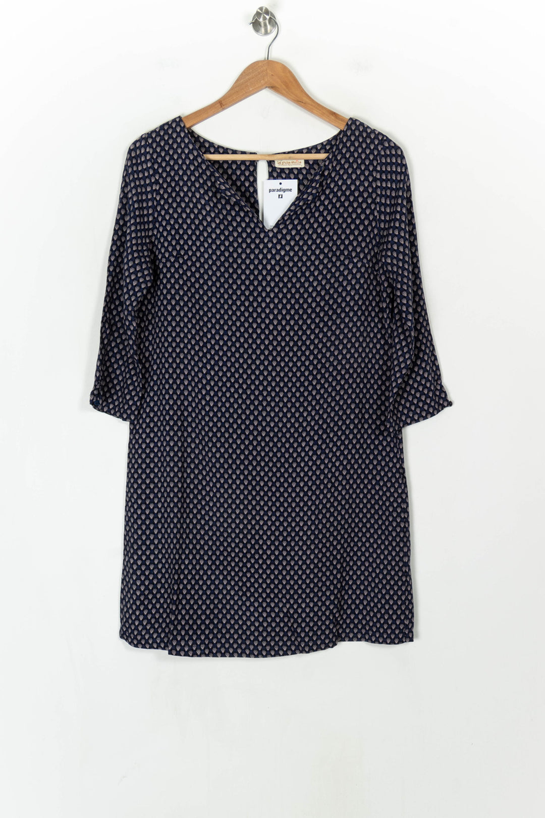 Robe Bleue et Beige - Taille L/40 de la marque La Petite Etoile | PARAD123506 - Vendu par Paradigme - Image 2