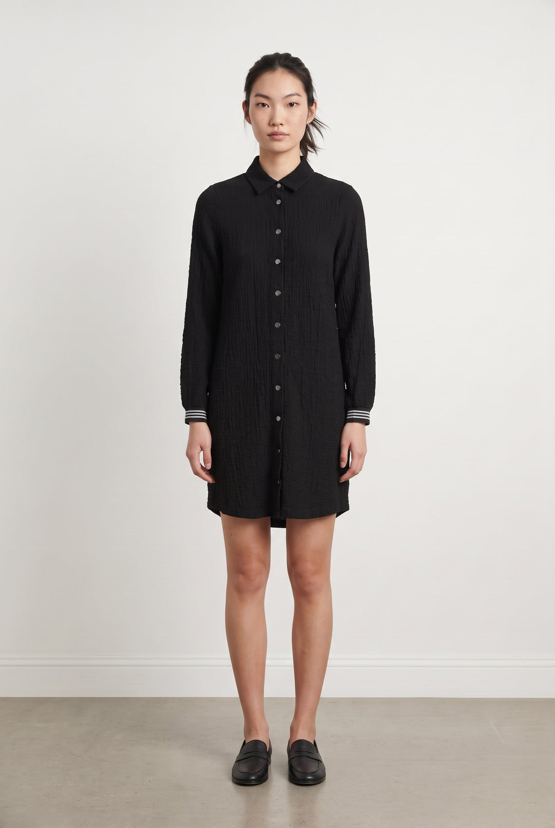 Robe Chemise Noire - Taille XS/34 de la marque I.Code | PARAD123508 - Vendu par Paradigme - Image 1