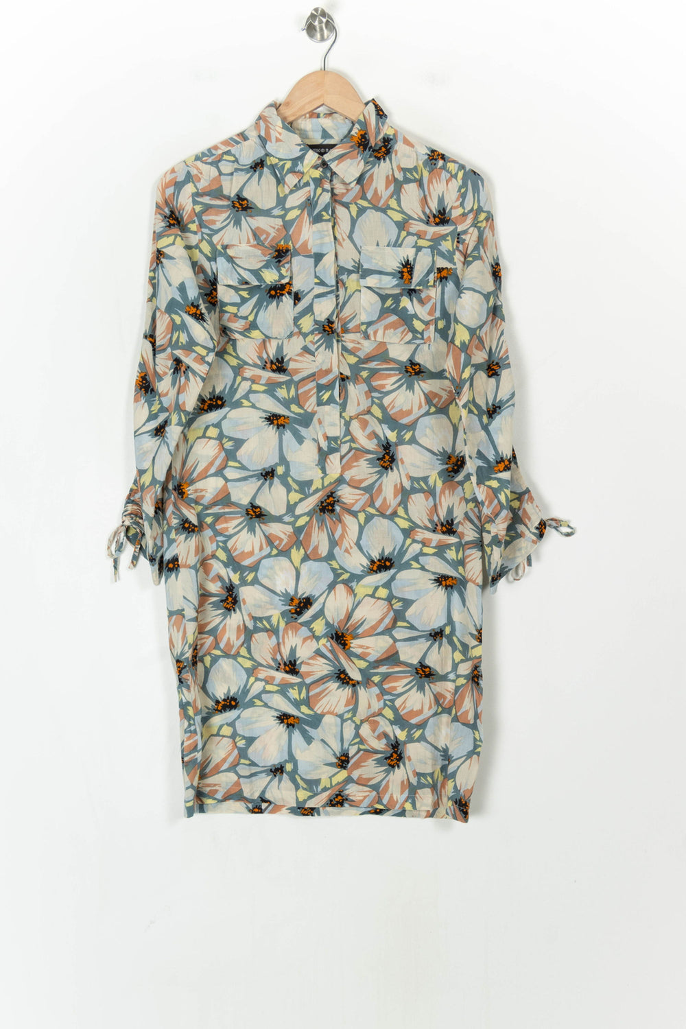 Robe Midi Bleue et Beige - Taille M/38 de la marque Antik Batik | PARAD123510 - Vendu par Paradigme - Image 2